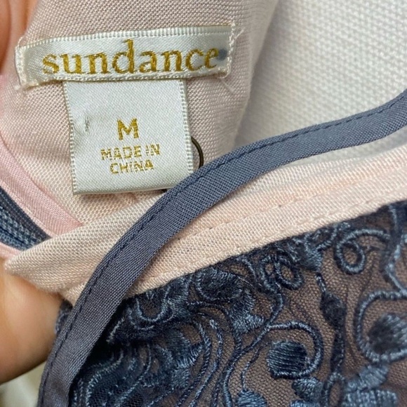 Sundance grey pink  Floral lace Maxi Dress Medium NwT - Picture 12 of 12